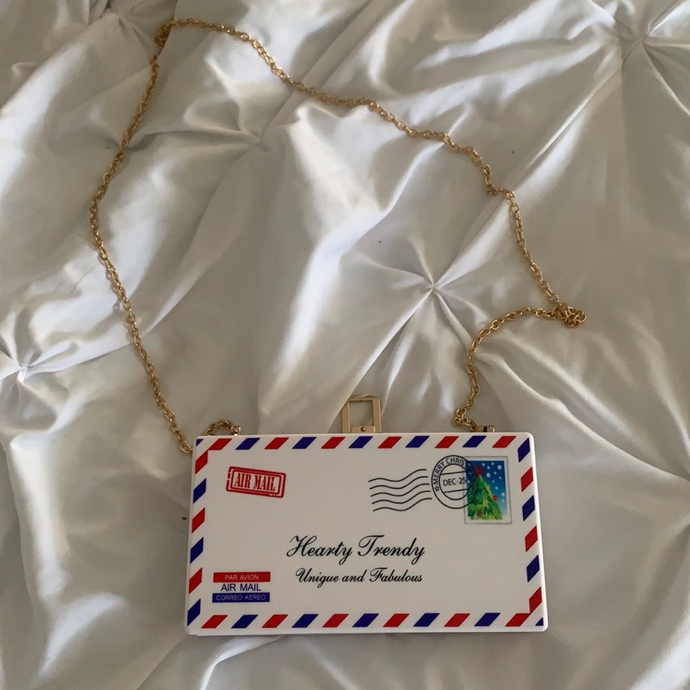 Hearty Trendy Air Mail Purse/Clutch